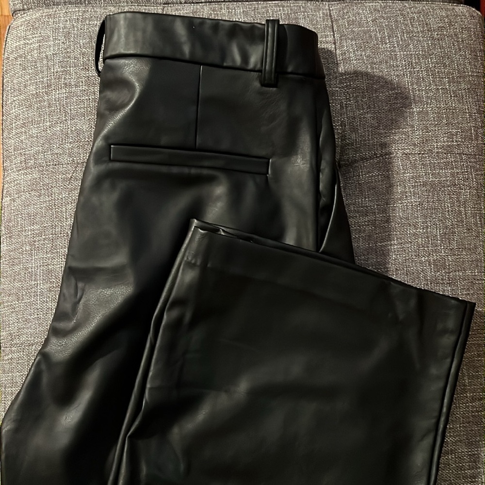 H&M leather trouser